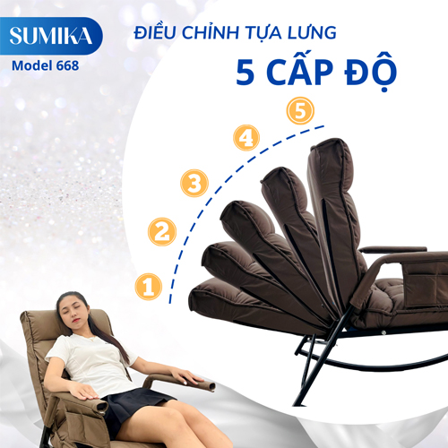 Ghế Bập Bệnh Thư Giãn Sumika 668